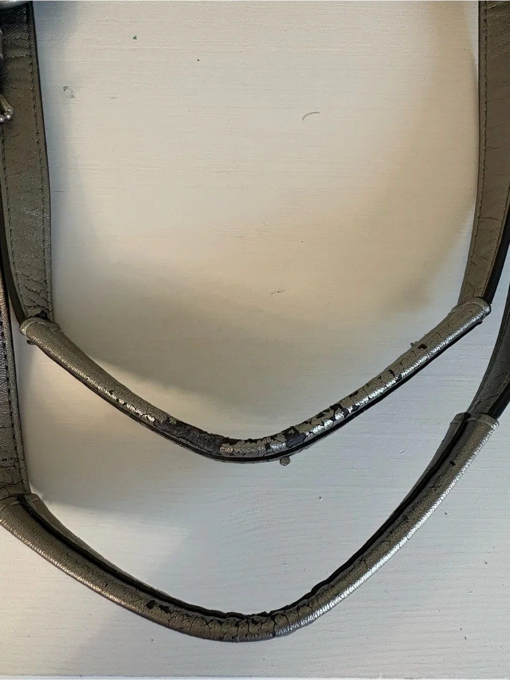 Coach RARE Vintage Starfish Beach Tote Bag Canvas Silver Metallic F19212